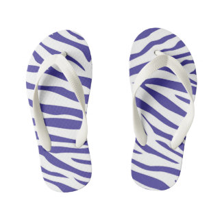 Chanclas Para Niños Kids Zebra Stripe Flip Flops