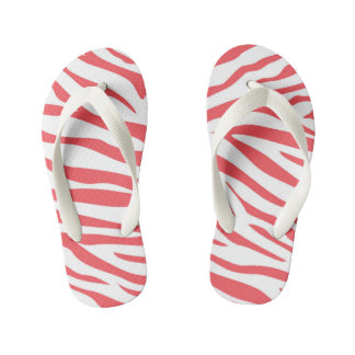 Chanclas Para Niños Kids Zebra Stripe Flip Flops