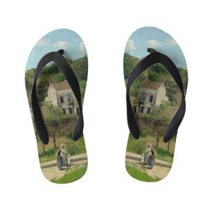 Chanclas Para Niños La ermita de Pontoise Camille Pissarro