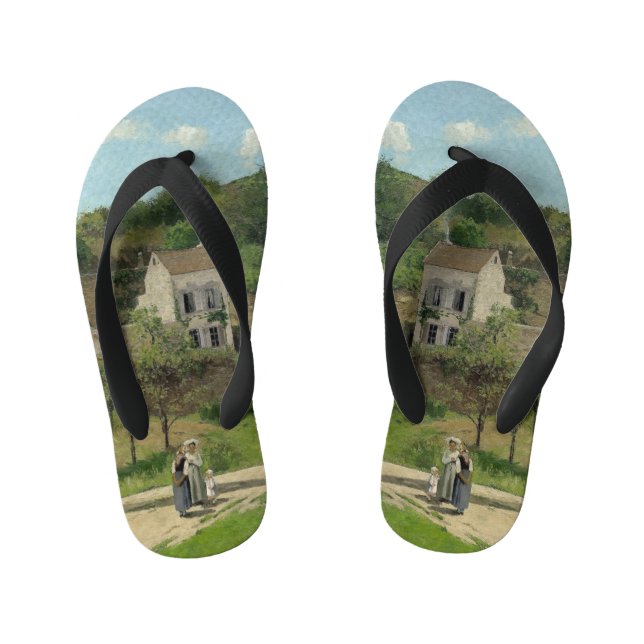 Chanclas Para Niños La ermita de Pontoise Camille Pissarro (Plantilla)