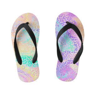 Chanclas Para Niños La Serie Leopardo Irisado Diseño 3