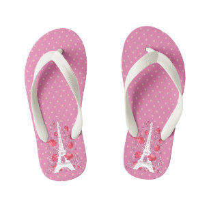Chanclas Para Niños La torre Eiffel de París elegante y elegante silu