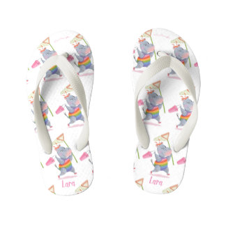 Chanclas Para Niños Lara - Hippo Arcoiris Felicidad - Los niños voltea