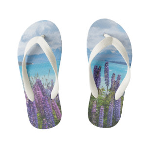 Chanclas Para Niños lavanda en la orilla del lago