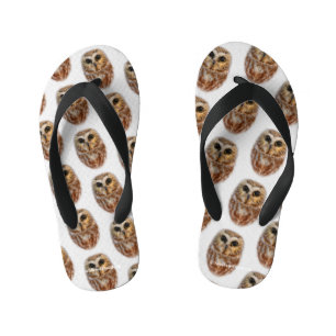 Chanclas Para Niños Lechuza blanca del norte