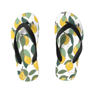 Chanclas Para Niños Lemon Tropical: Brillante Viña sin Marea
