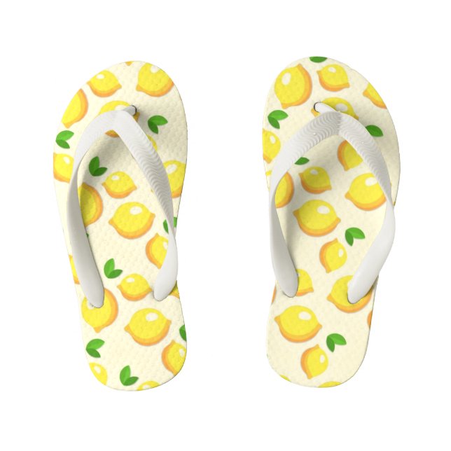 Chanclas Para Niños limones amarillos fantásticos (Plantilla)