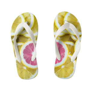 Chanclas Para Niños Limones y Toronjas