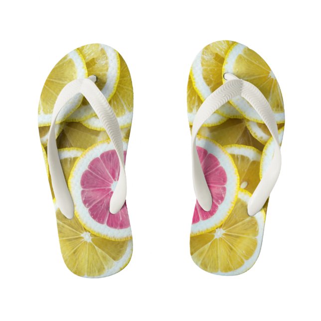 Chanclas Para Niños Limones y Toronjas (Plantilla)