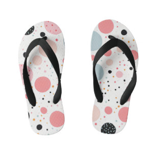 Chanclas Para Niños Lindo patrón de lunares blancos