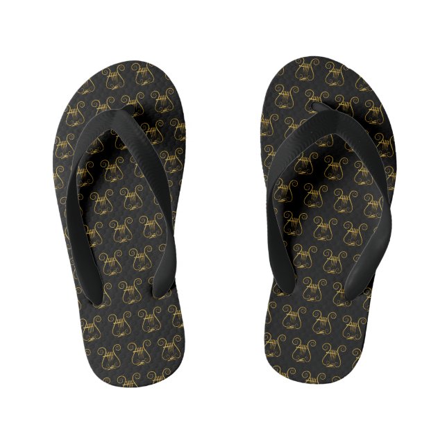 Chanclas Para Niños Lira Dorada (Plantilla)