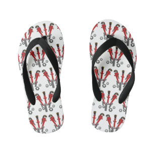 Chanclas Para Niños Llave divertida herramientas monstruo humor carica