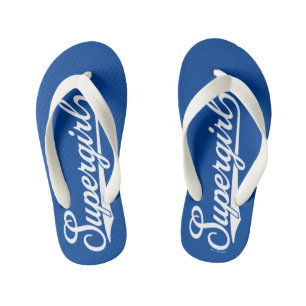 Chanclas Para Niños Logotipo de nombre de estrella del béisbol superch