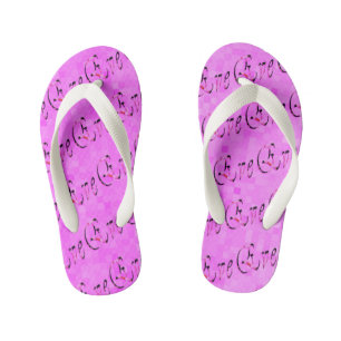 Chanclas Para Niños Logotipo del nombre de los Chicas Eva,