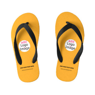 Chanclas Para Niños Logotipo personalizable de negocios Macaroni & Che