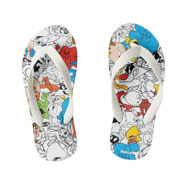 Chanclas Para Niños LOONEY TUNES™ Color Pop Pattern (Plantilla)