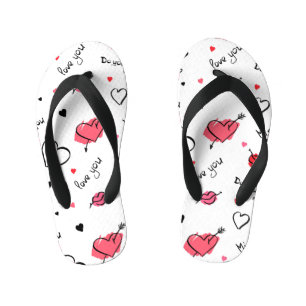 Chanclas Para Niños Los corazones de San Valentín se marcan sin proble