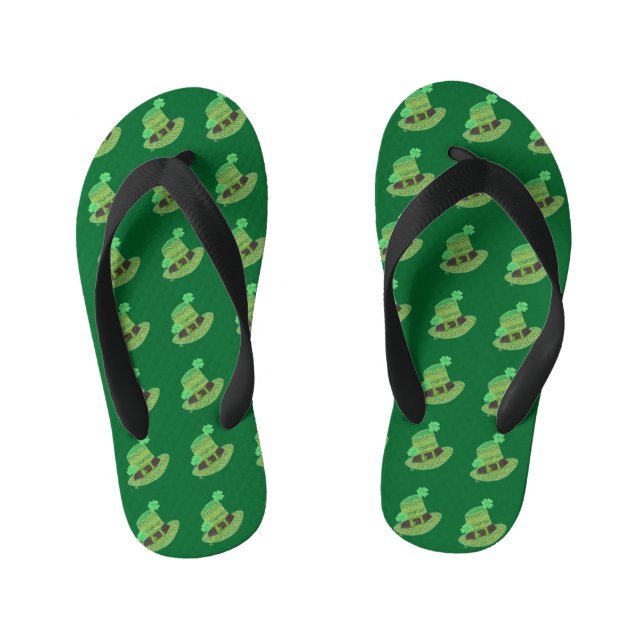 Chanclas Para Niños Los gorras del chevron leprechaun se rompen (Plantilla)