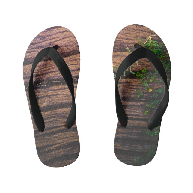 Chanclas Para Niños madera antigua (Plantilla)