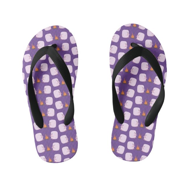 Chanclas Para Niños Malvaviscos rosados por personalizado de bomberos  (Plantilla)