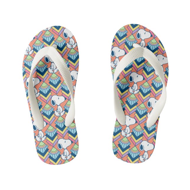 Chanclas Para Niños Maní | Patrón de sueños Snoopy Deco (Plantilla)