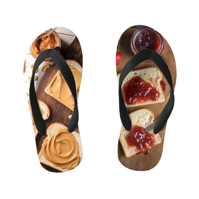 Chanclas Para Niños Mantequilla de cacahuete y gelatina (Plantilla)