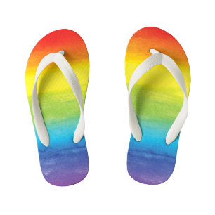 Chanclas Para Niños Maravilloso orgullo arcoiris acuarela