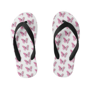 Chanclas Para Niños Mariposa de Flor con Sakura Rosa