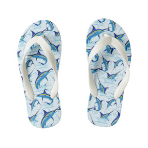 Chanclas Para Niños Marlín Azul Saltando fuera del Océano