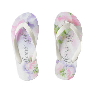 Chanclas Para Niños Moda FLORAL BODA PIMIENTA PELO Flower Girl2