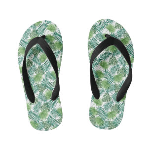 Chanclas Para Niños Modernas palmas tropicales verdes