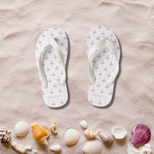 Chanclas Para Niños Monograma de bailarina de bailarina princesa de ch