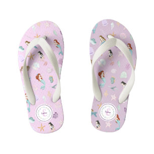 Chanclas Para Niños Monograma de las sirenas caprichosas