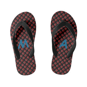 Chanclas Para Niños Monograma personalizado personalizado único de div