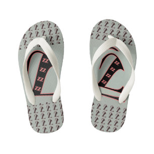 Chanclas Para Niños Monograma Z Niños Flip Flops
