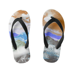 Chanclas Para Niños Montañas (fotomontaje) 2