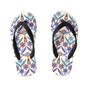 Chanclas Para Niños Mosaico turco: Colorido patrón sin foco
