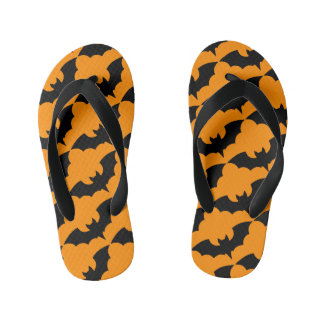 Chanclas Para Niños Murciélagos de Halloween Gráficos Dementes