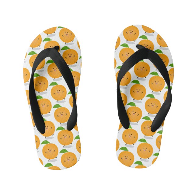 Chanclas Para Niños Naranja de danza dulce cítricos (Plantilla)