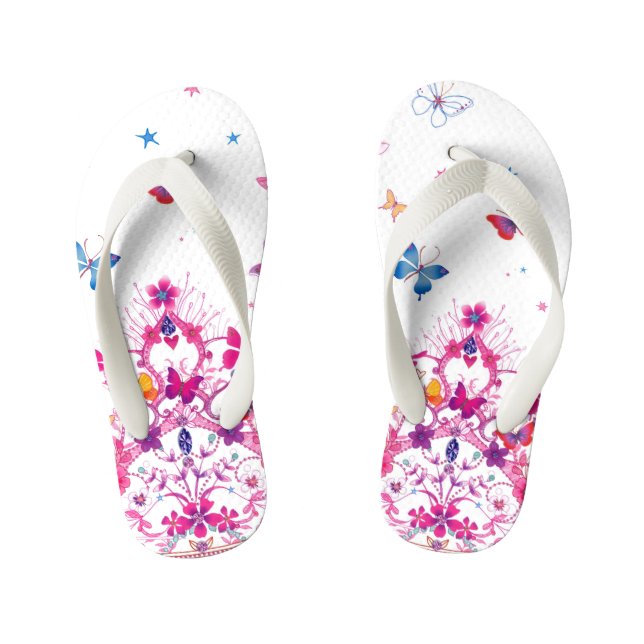 Chanclas Para Niños Navidades felices niños con estilo princesa flops  (Plantilla)