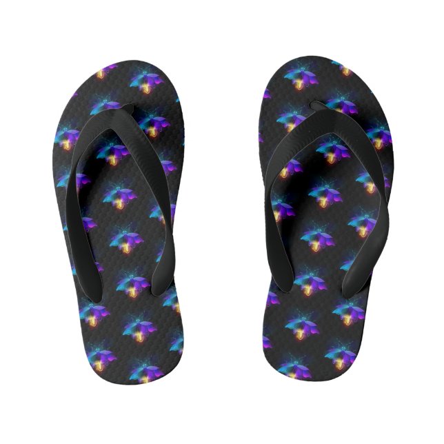 Chanclas Para Niños Neon Firefly en negro (Plantilla)