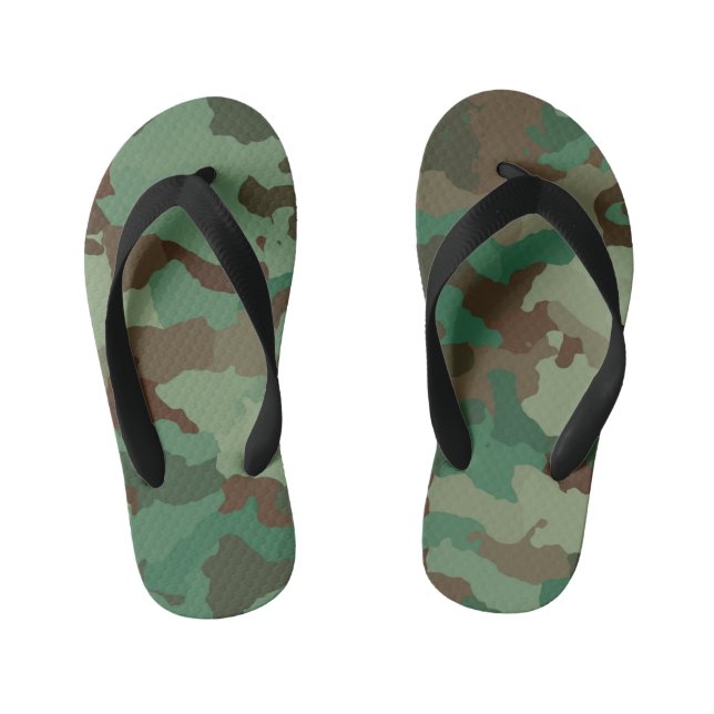 Chanclas Para Niños niños de camuflaje militar flip flops (Plantilla)