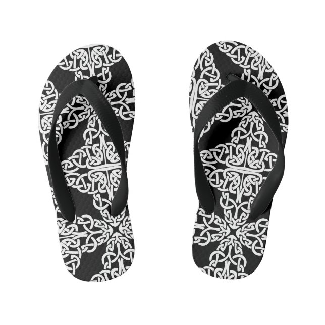 Chanclas Para Niños niños de cruz celta flip flops (Plantilla)
