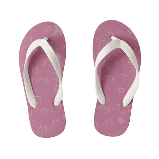 Chanclas Para Niños Niños Flip Flops (Plantilla)