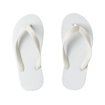 Niños Montura blanca Flip Flops Reemplazar imagen