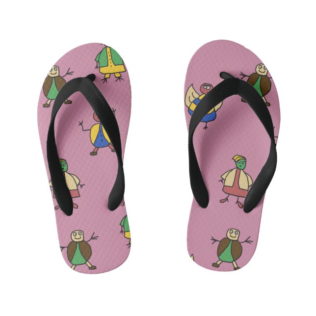 Chanclas Para Niños Niños Personalizados Chicas de familia divertidos  (Plantilla)