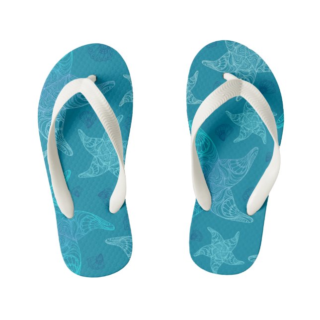 Chanclas Para Niños Niños Starfish Flip Flops (Plantilla)