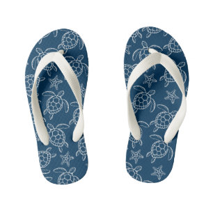 Chanclas Para Niños Niños Tortuga Imprime Flip Flops