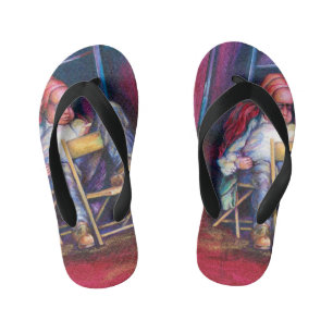 Chanclas Para Niños Norman prefiere dibujar mientras duerme
