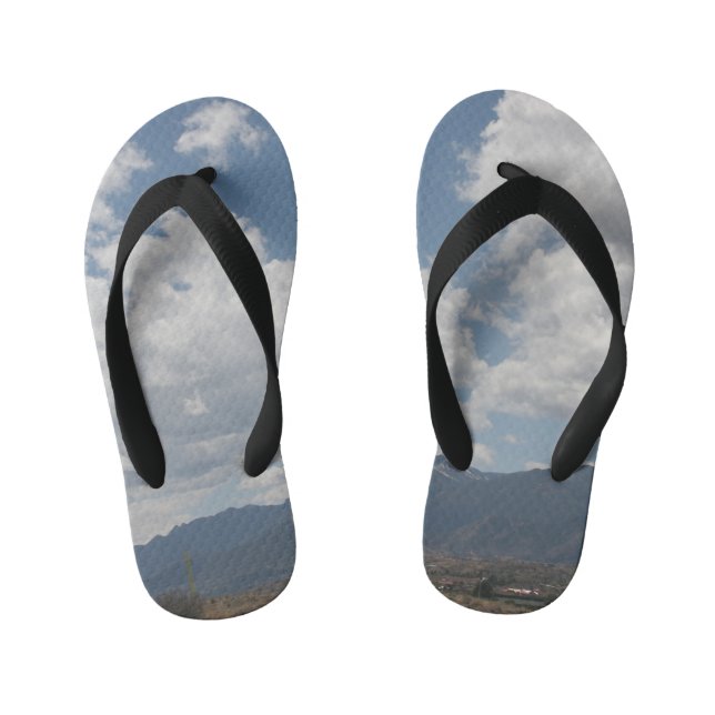 Chanclas Para Niños Nubes sobre las Montañas Rocosas (Plantilla)